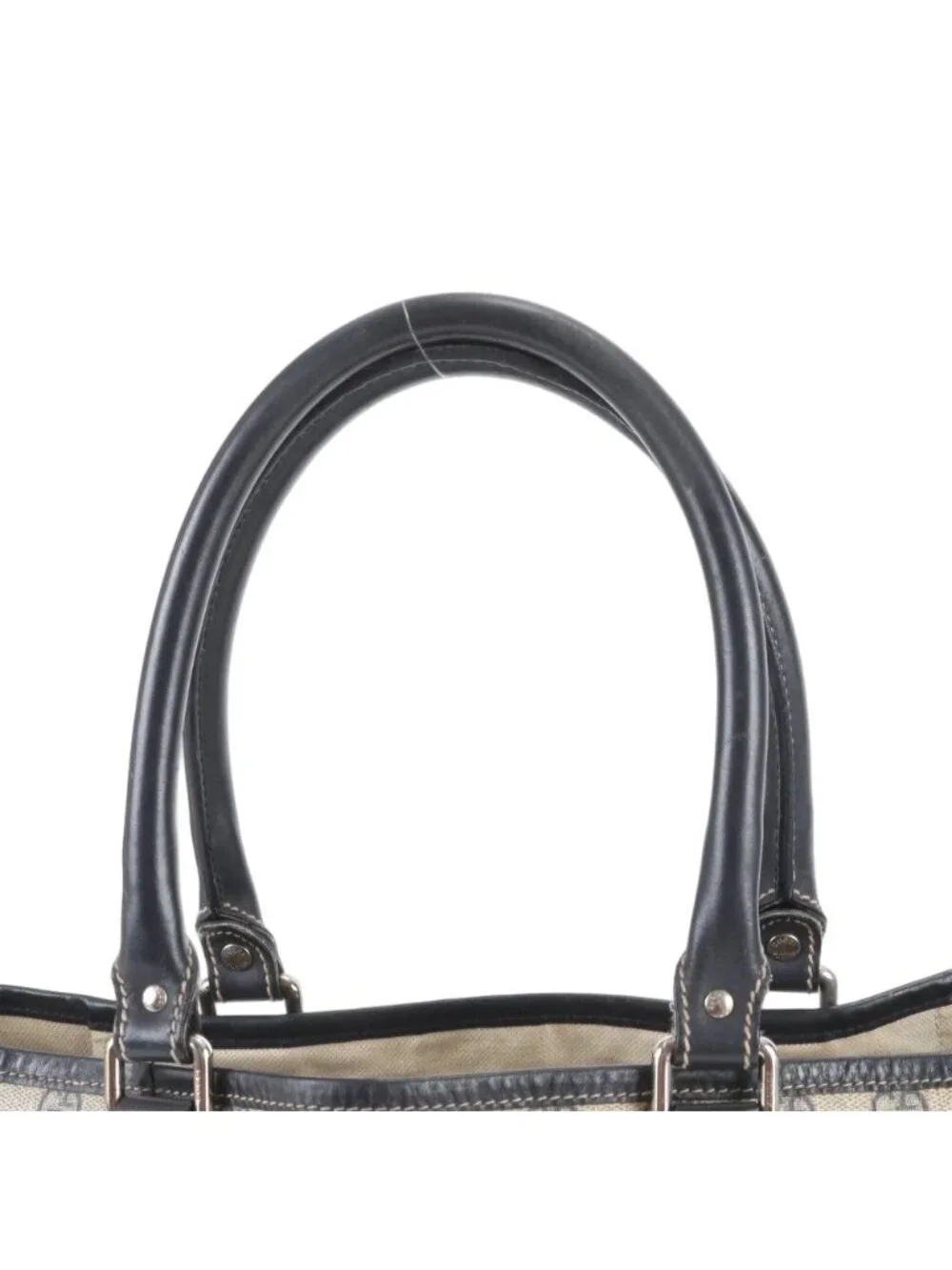 Gucci GG Supreme Leather Tote Shoulder Hand Navy Mbe - Picture 2 of 9